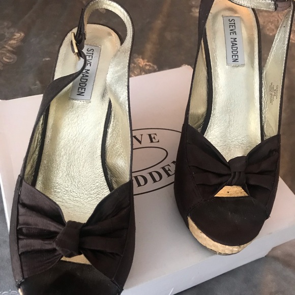 Steve Madden new Peep toe wedge - Picture 1 of 8